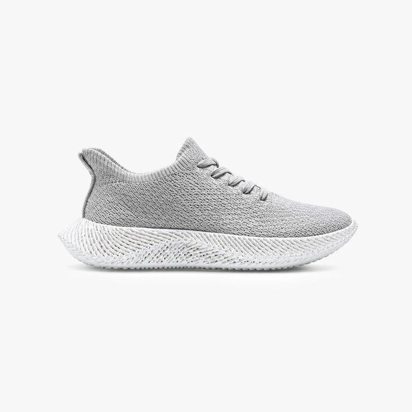 Gray Nexbie Braidge 3D printed sneaker, side view