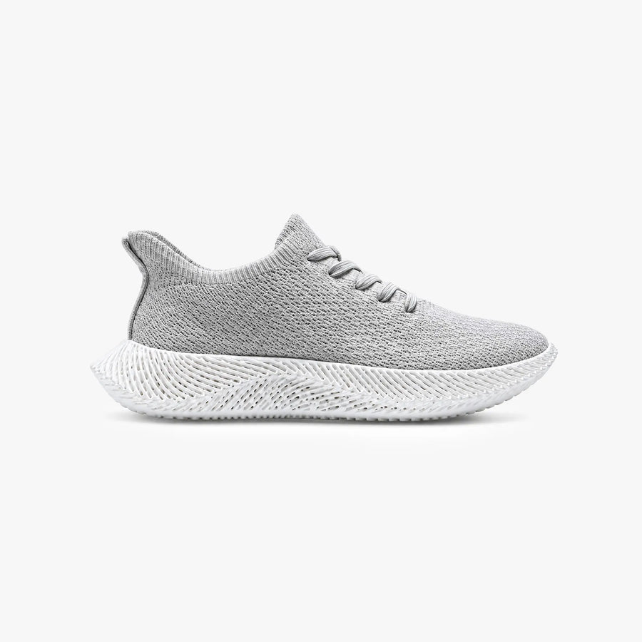 Gray Nexbie Braidge 3D printed sneaker, side view
