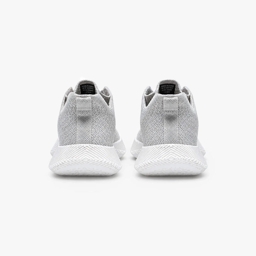 Rear view of Braidge knit upper and heel support