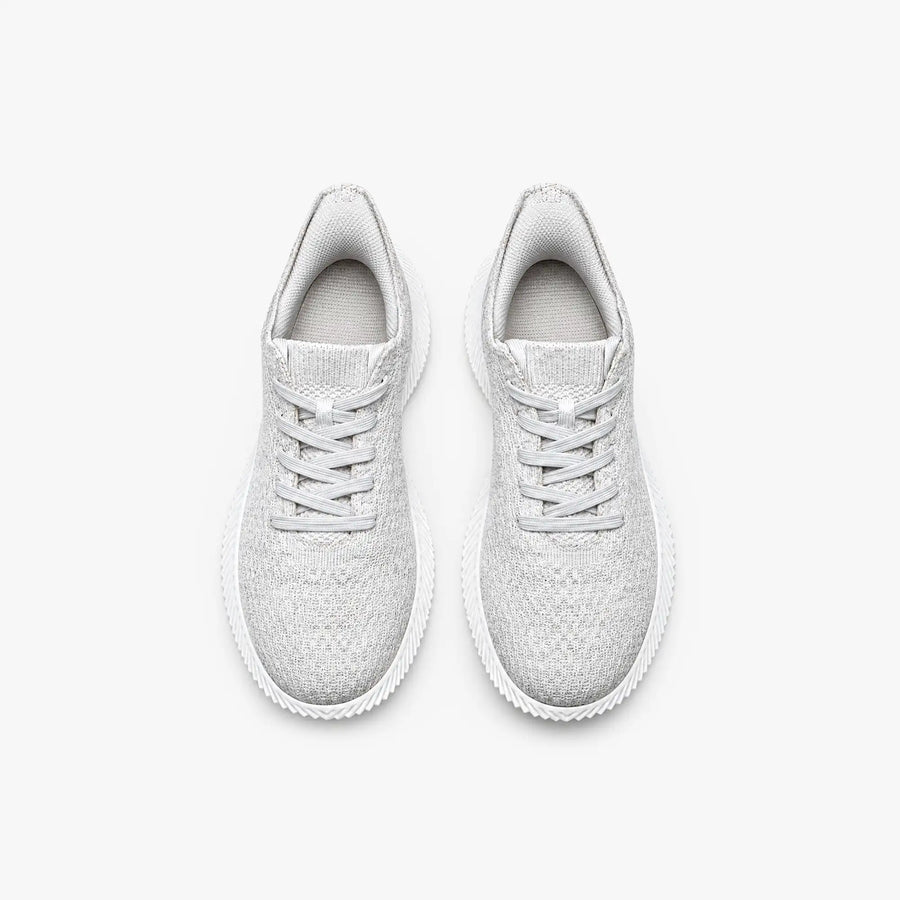 Top view of Braidge wool-blend knit sneakers