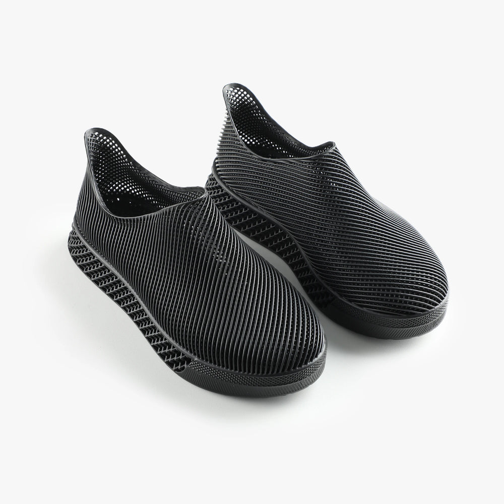 Aeriscape Black 3D Printed Sneakers