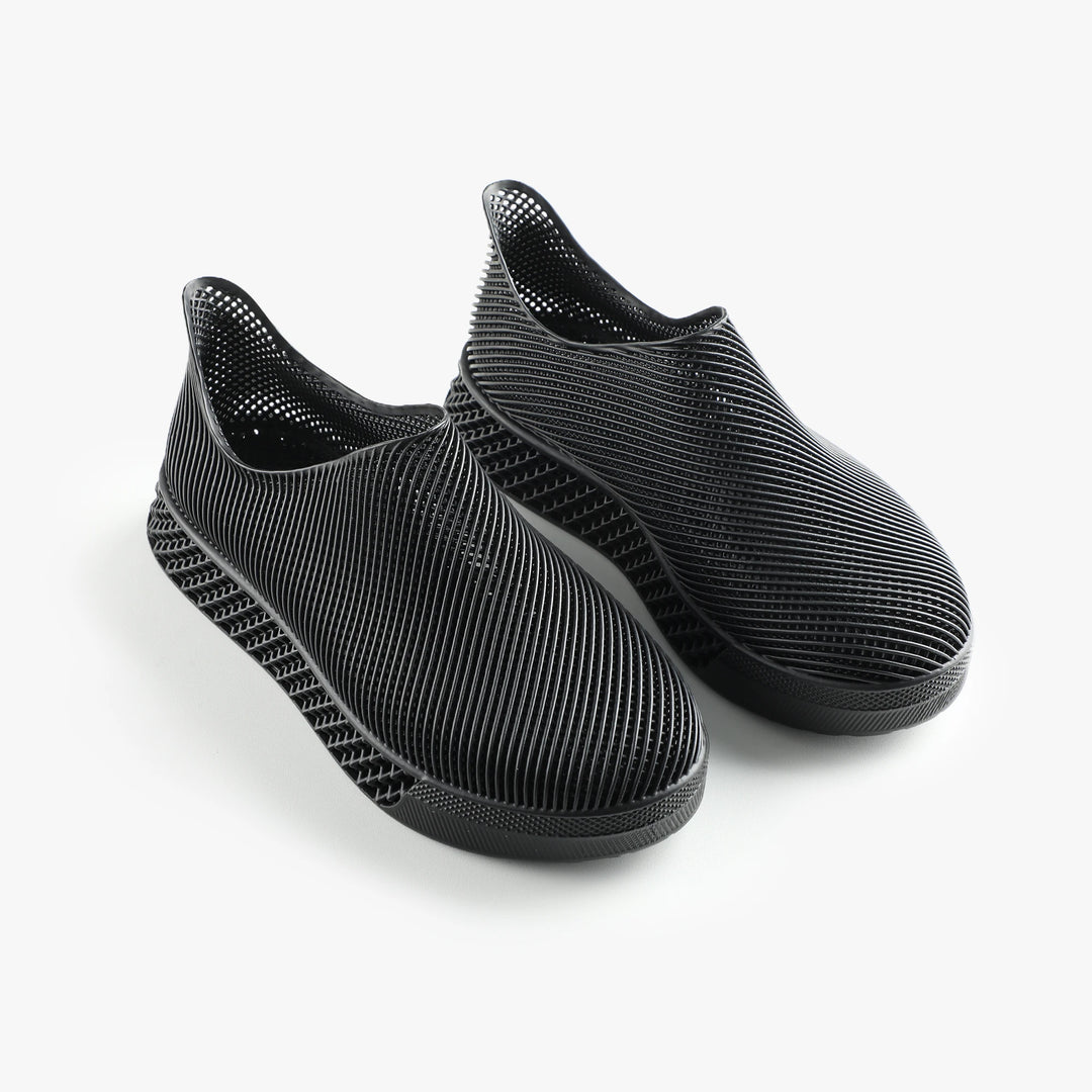 Aeriscape Black 3D Printed Sneakers