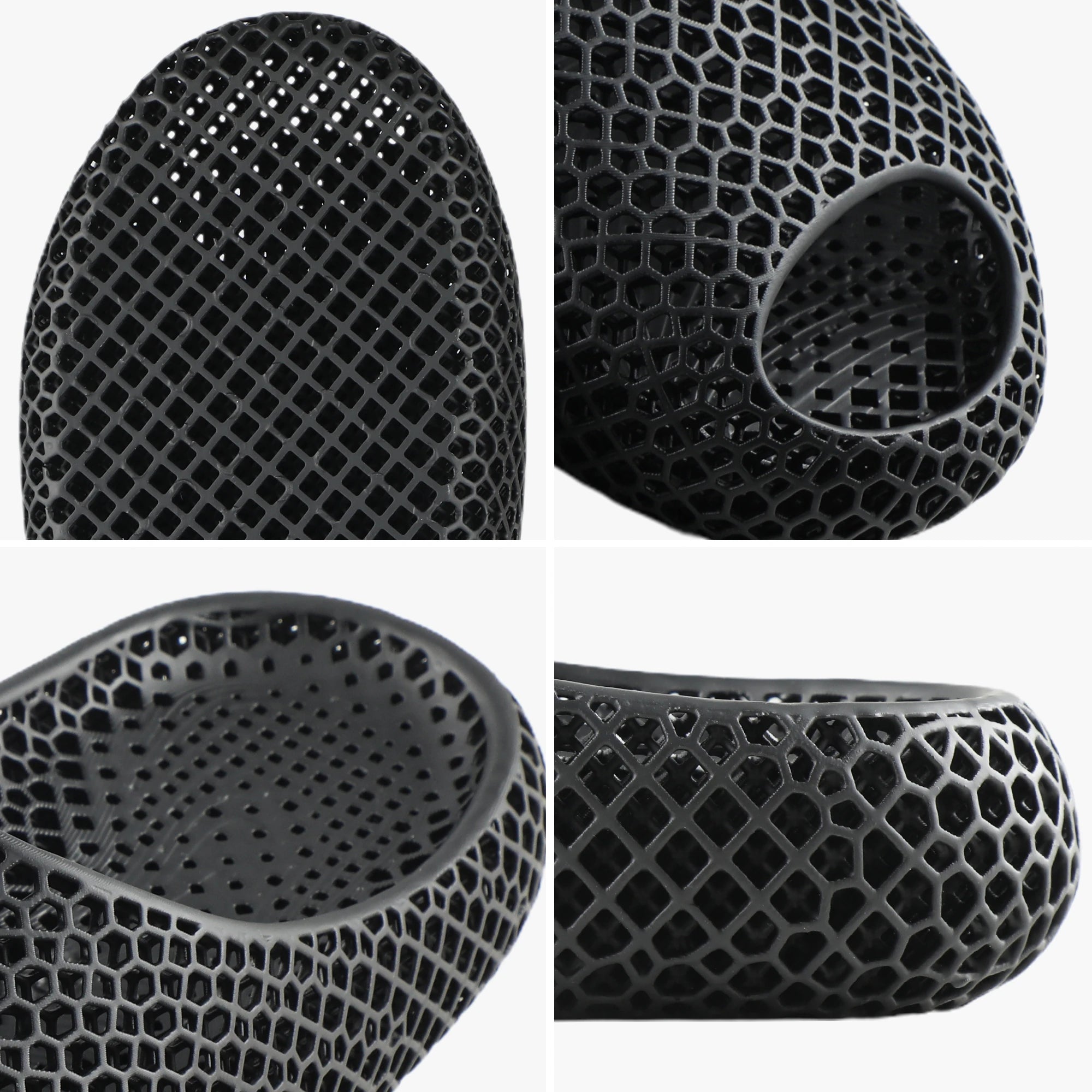Black AeroCloud 3D Printed Slippers