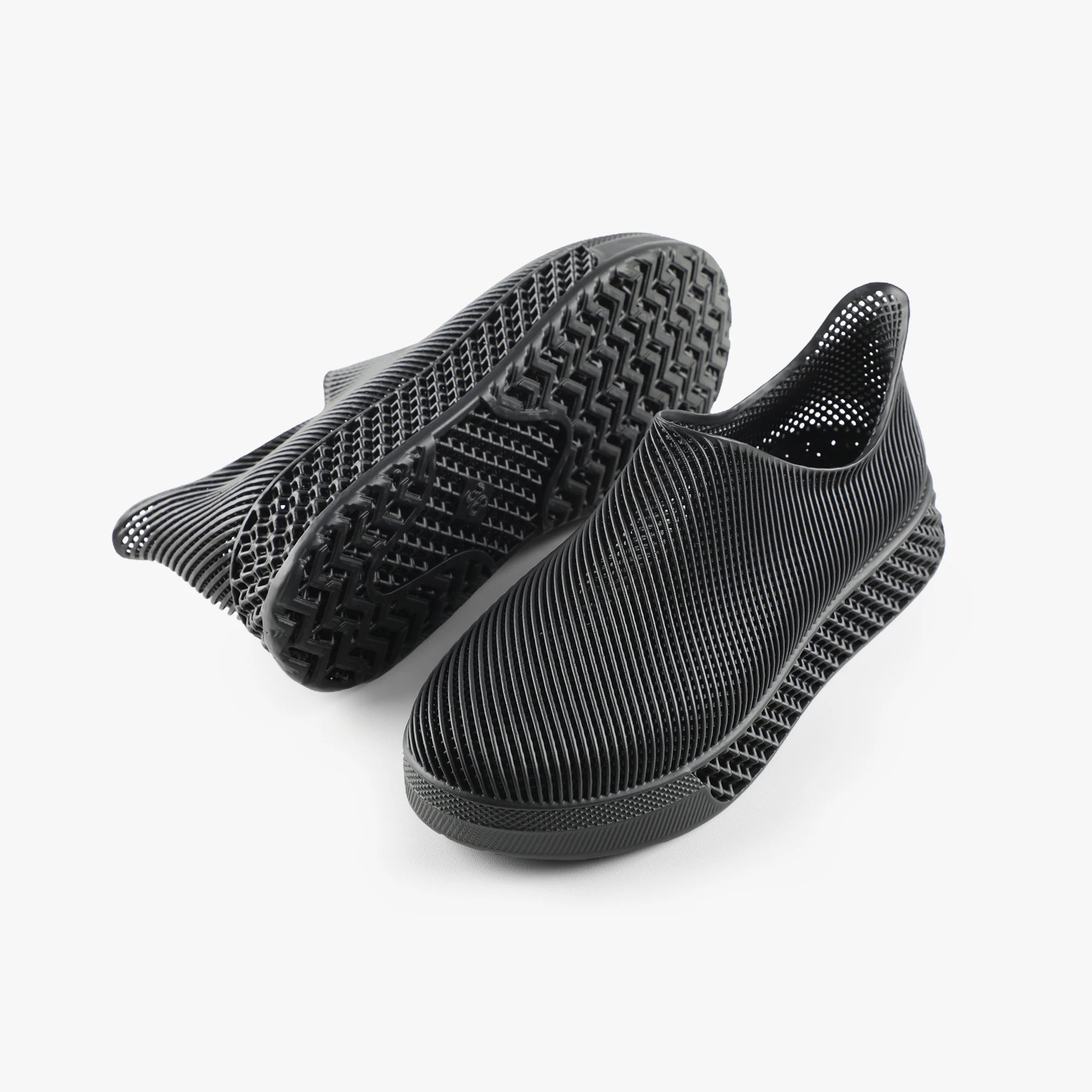 Aeriscape Black 3D Printed Sneakers