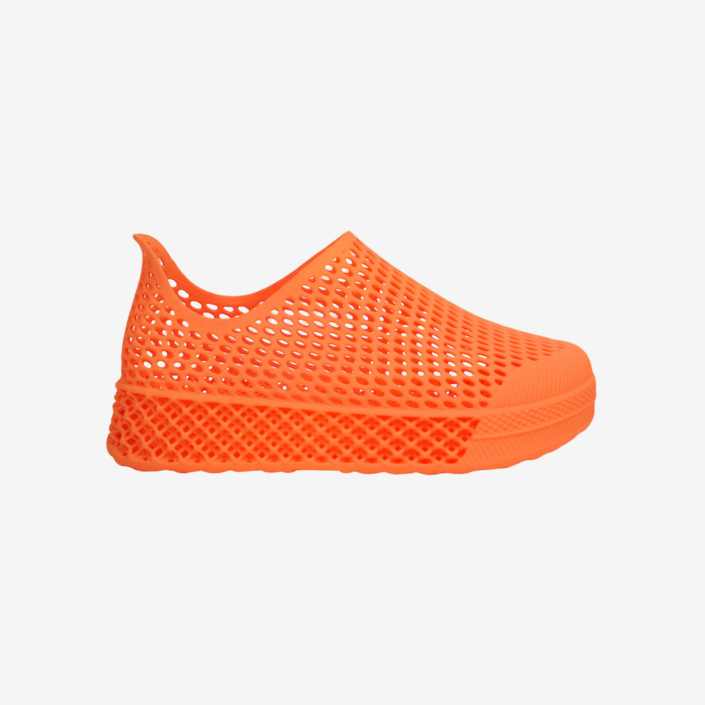 Orange 3D Printed Kids Shoes