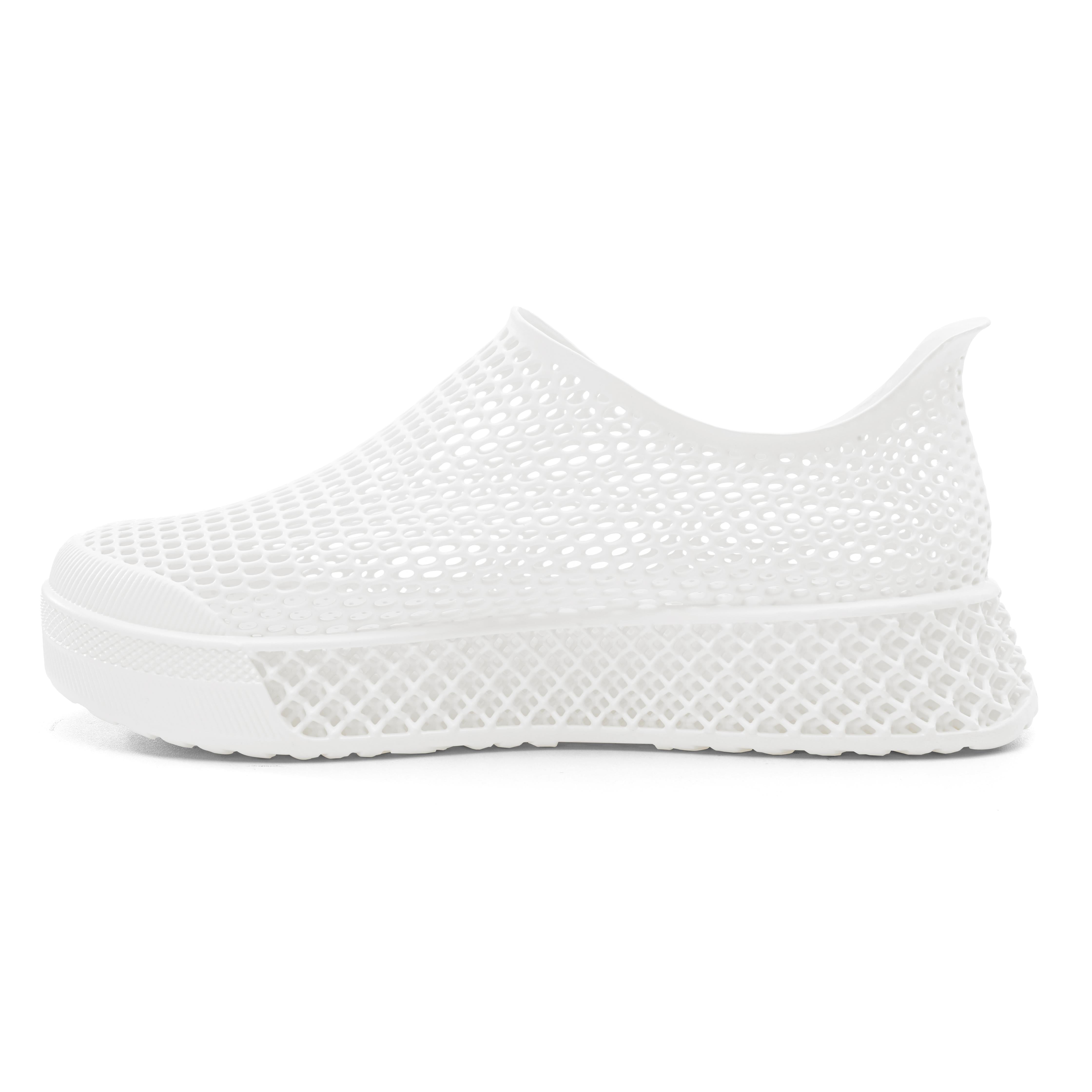 Leisure Path 3D Printed Casual Sneakers White