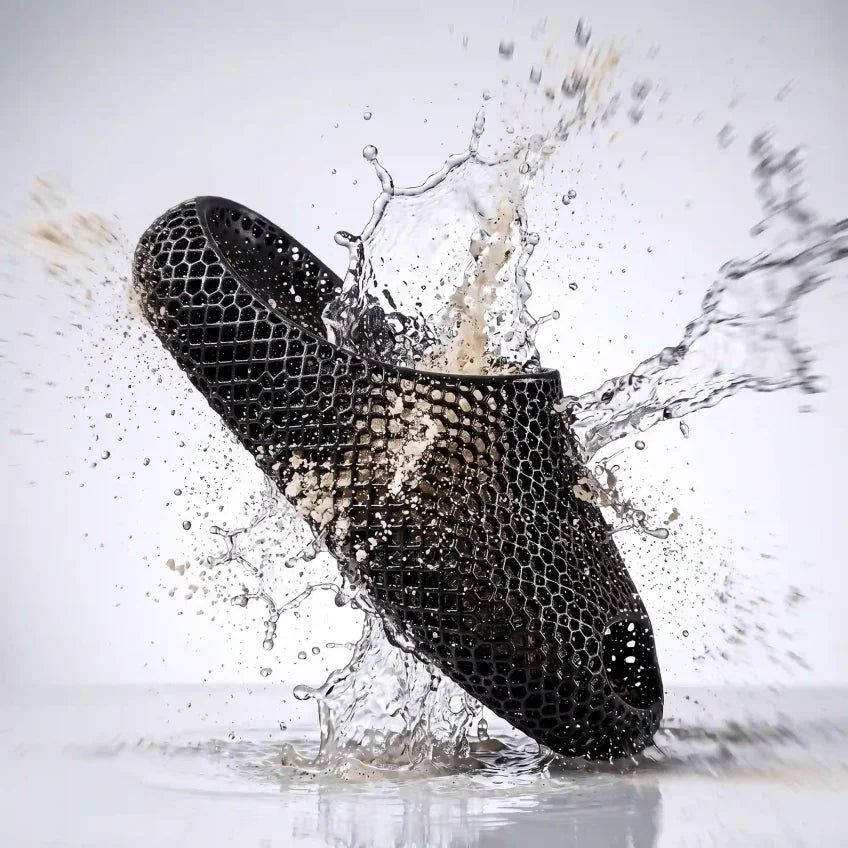 AeroCloud 3D printed slides with quick-dry water and sand release design